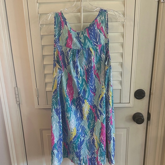 Lilly Pulitzer Colorful Feather Midi Dress - Picture 3 of 3